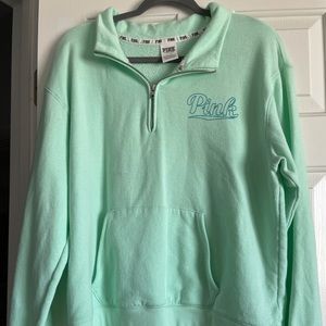 Mint green Victoria’s Secret pink pull over